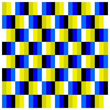 Иллюзия движения: движение влево-вправо