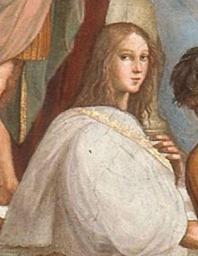 Ипатия. Фрагмент фрески Рафаэля «Афинская школа»